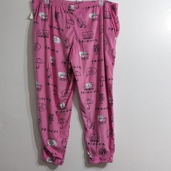 FRIENDS Women's Plus Size Super Soft Cozy Pajama Pants With Pockets, Size 2X NEW - Picture 4 of 8